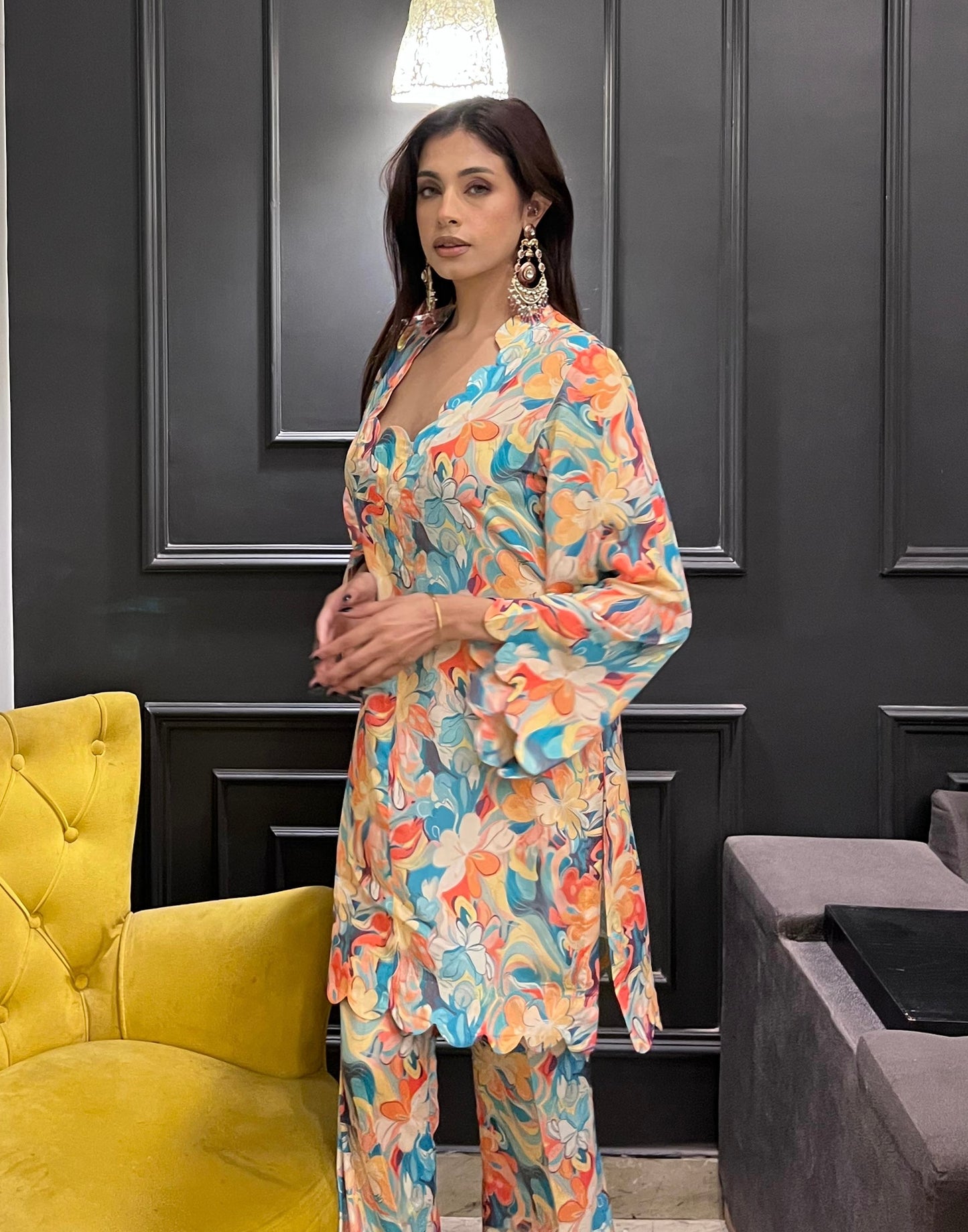 Soft Crepe Printed Coord set