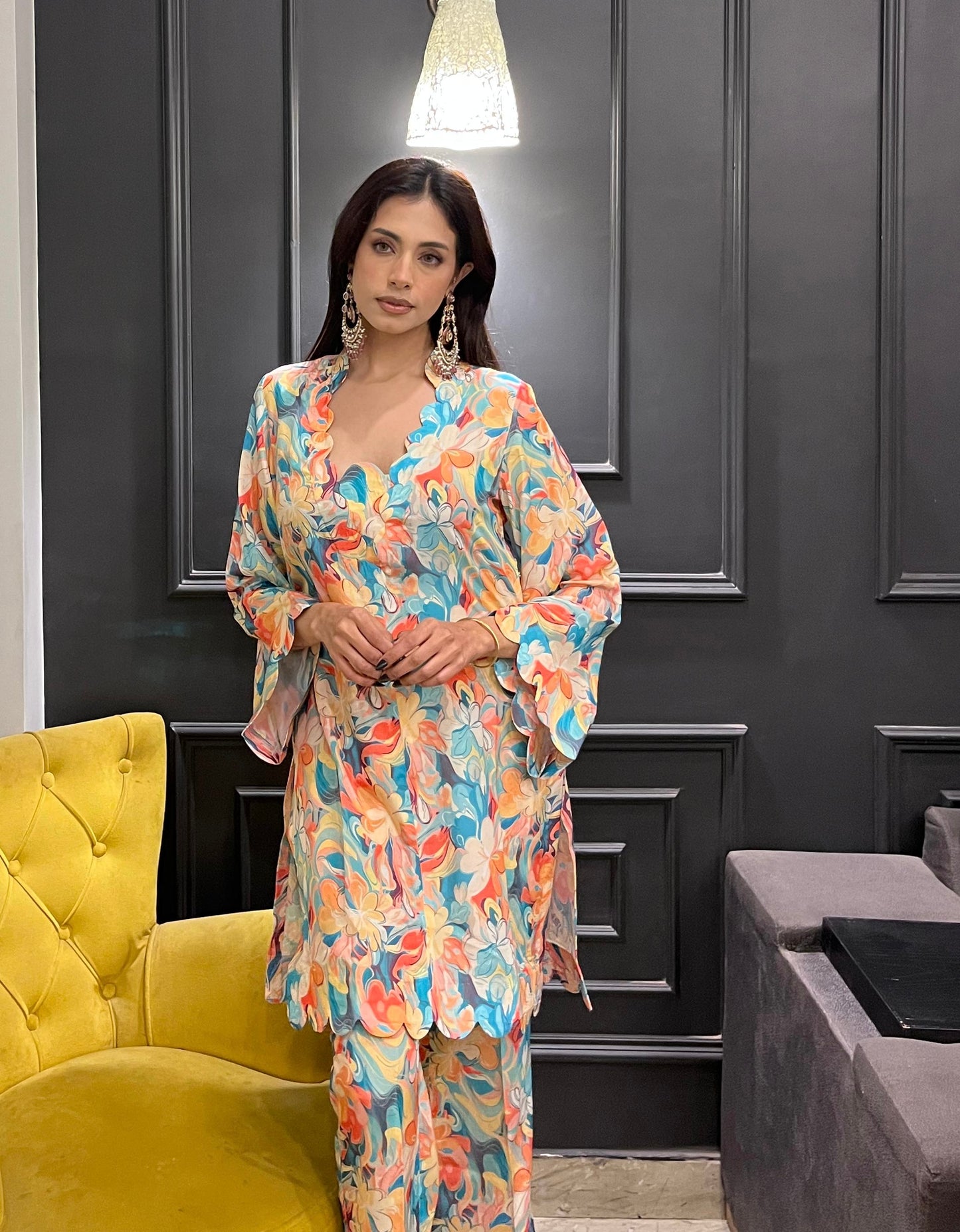 Soft Crepe Printed Coord set