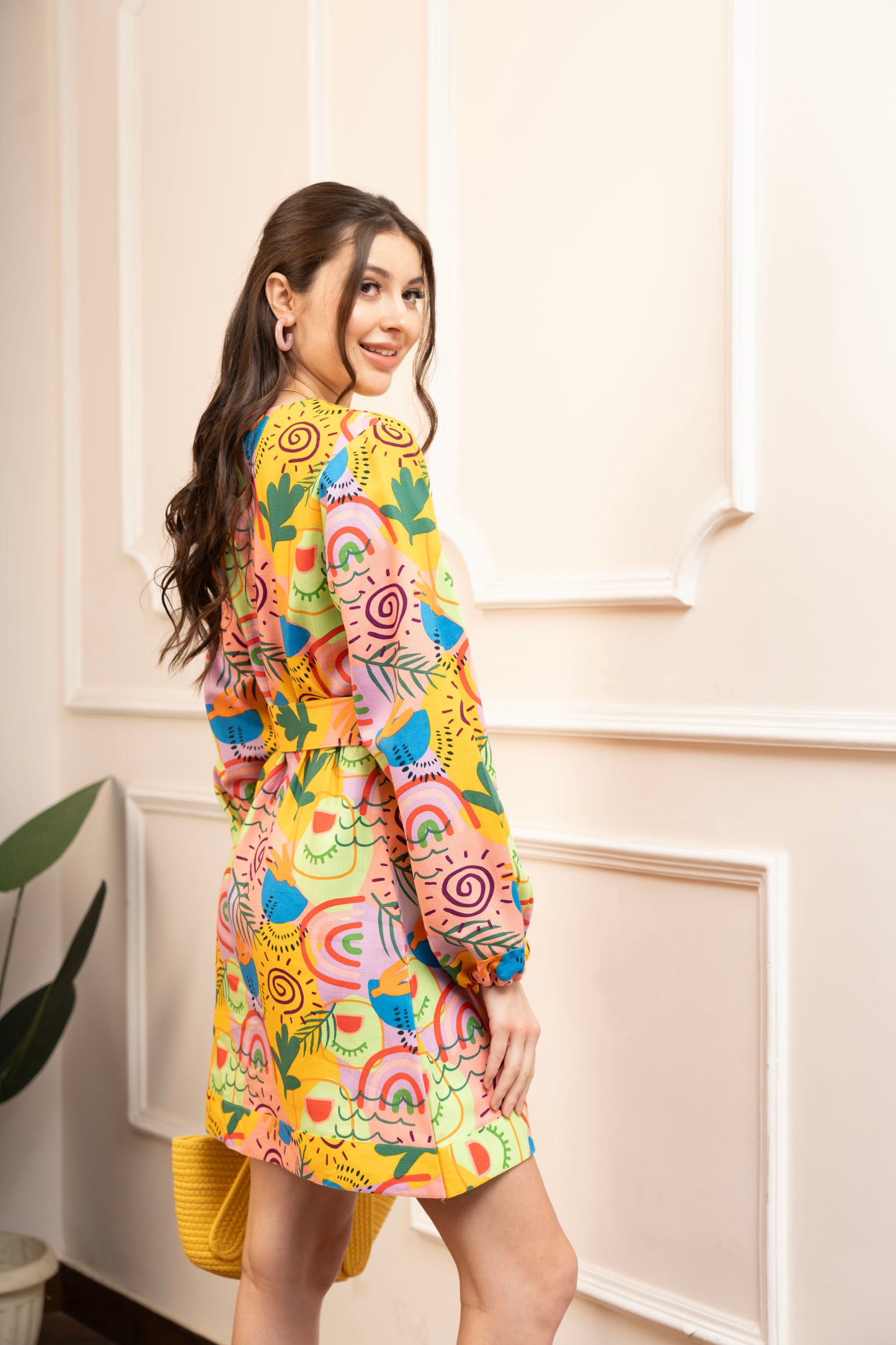Bumblebee printed Dress