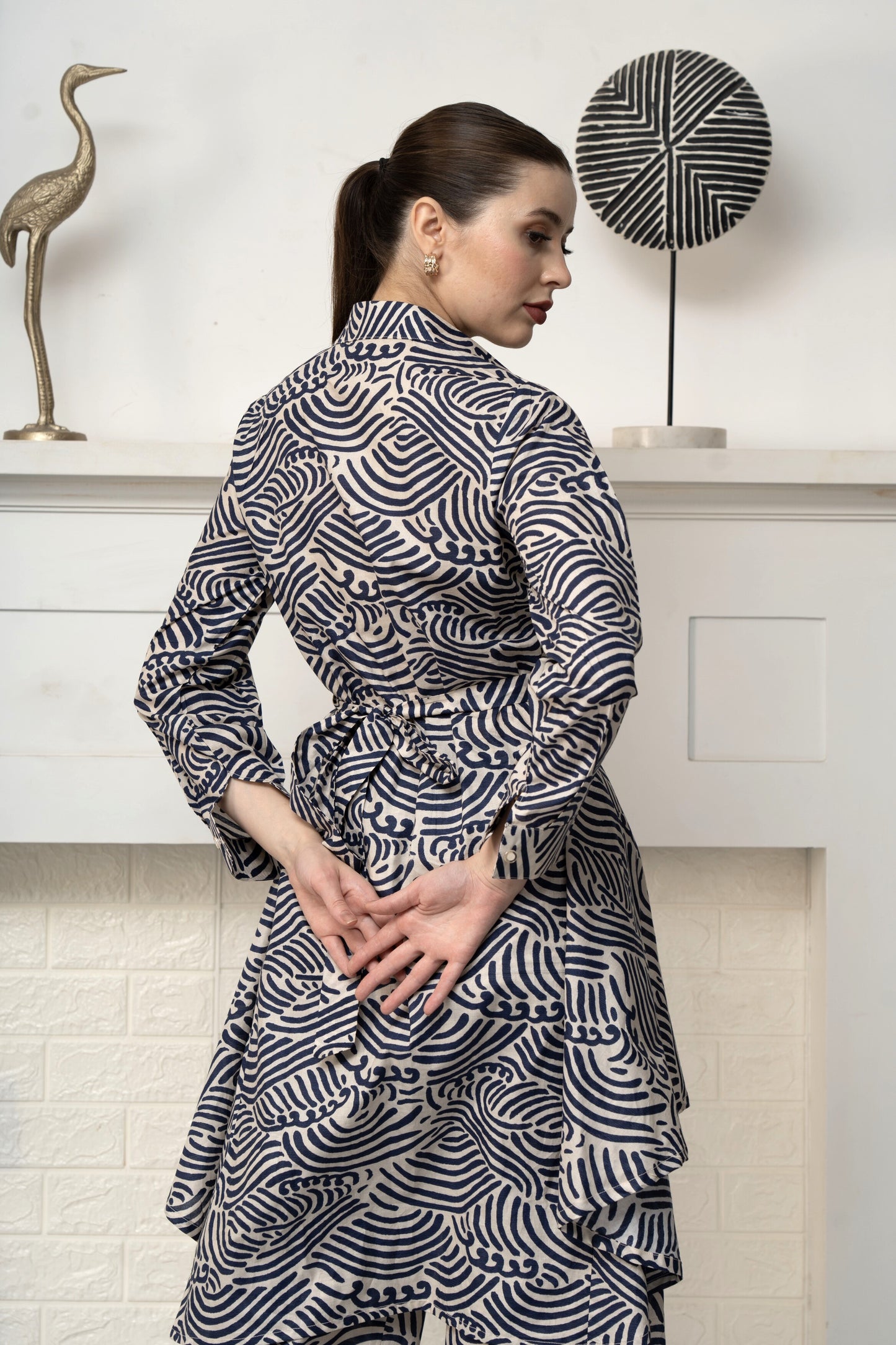 Cotton cobalt blue co-ord set