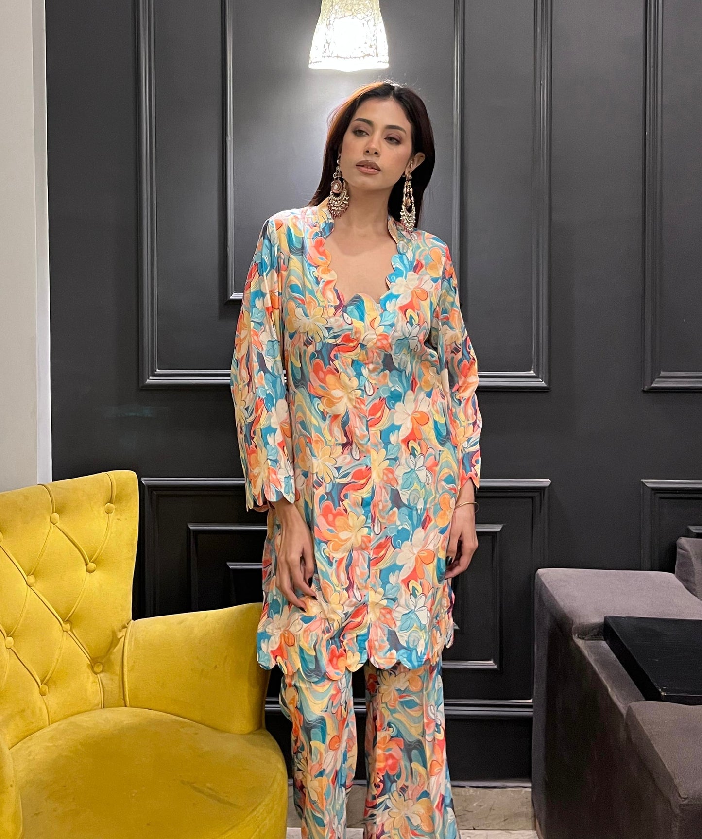 Soft Crepe Printed Coord set