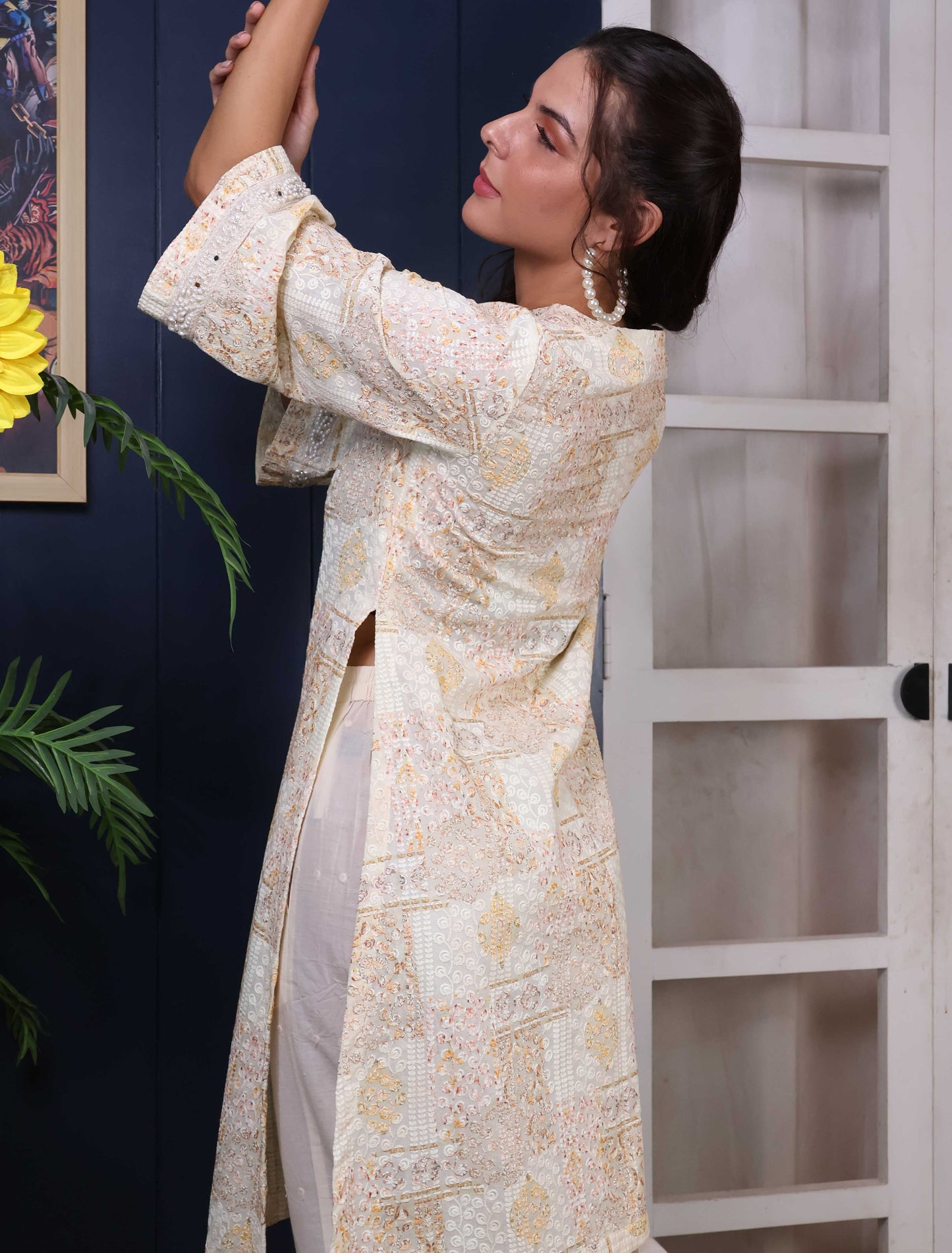 Chicken embroidary Kurta & Pant Set
