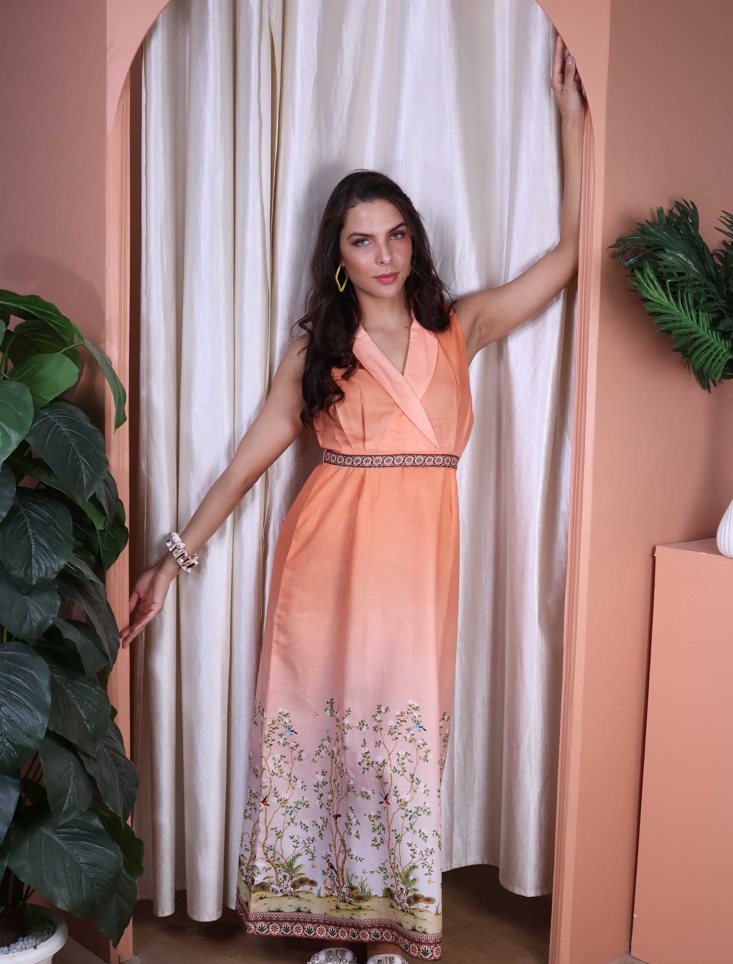 Orange Long dress