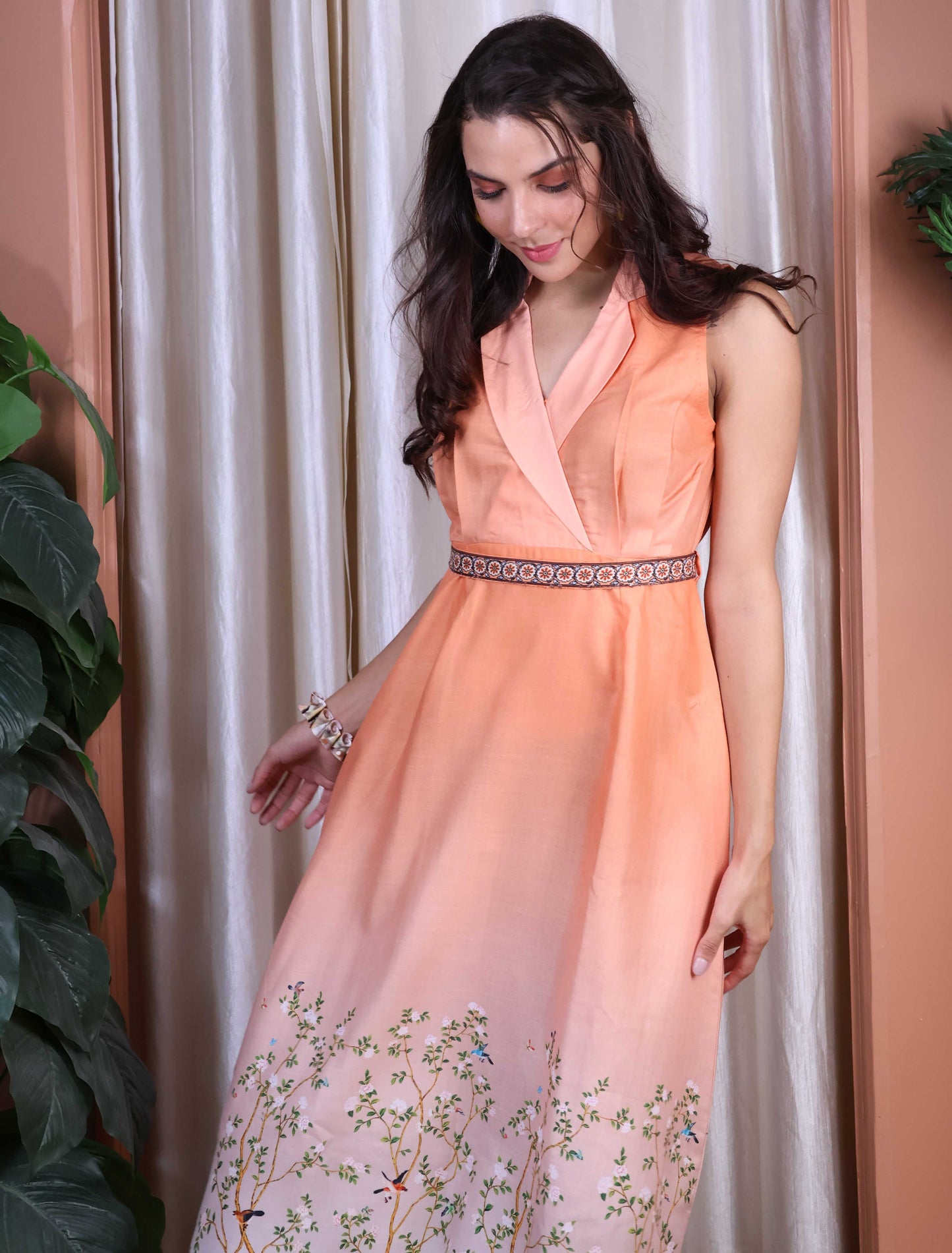 Orange Long dress
