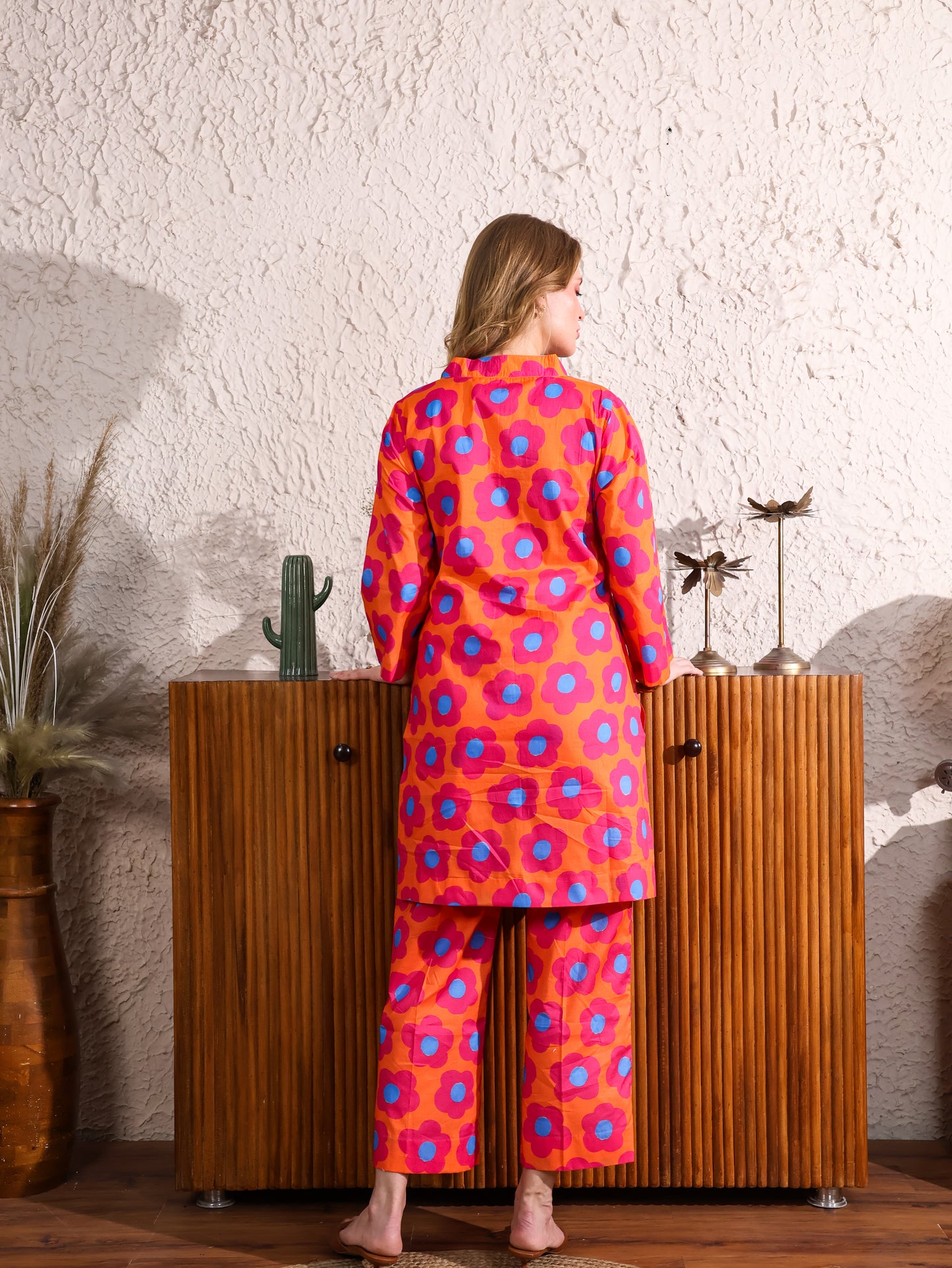 Orange Floral Coordset