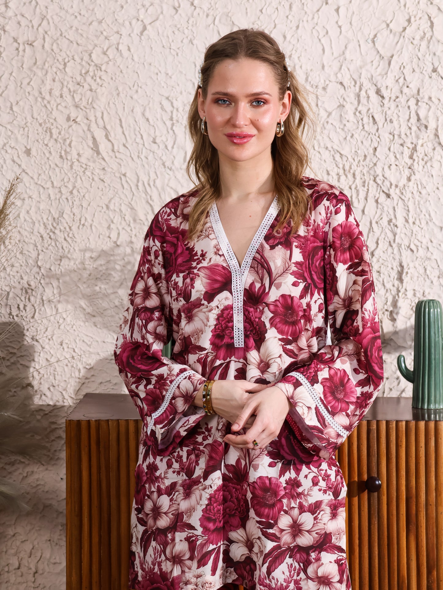Japanese Cotton Floral Printed Coordset