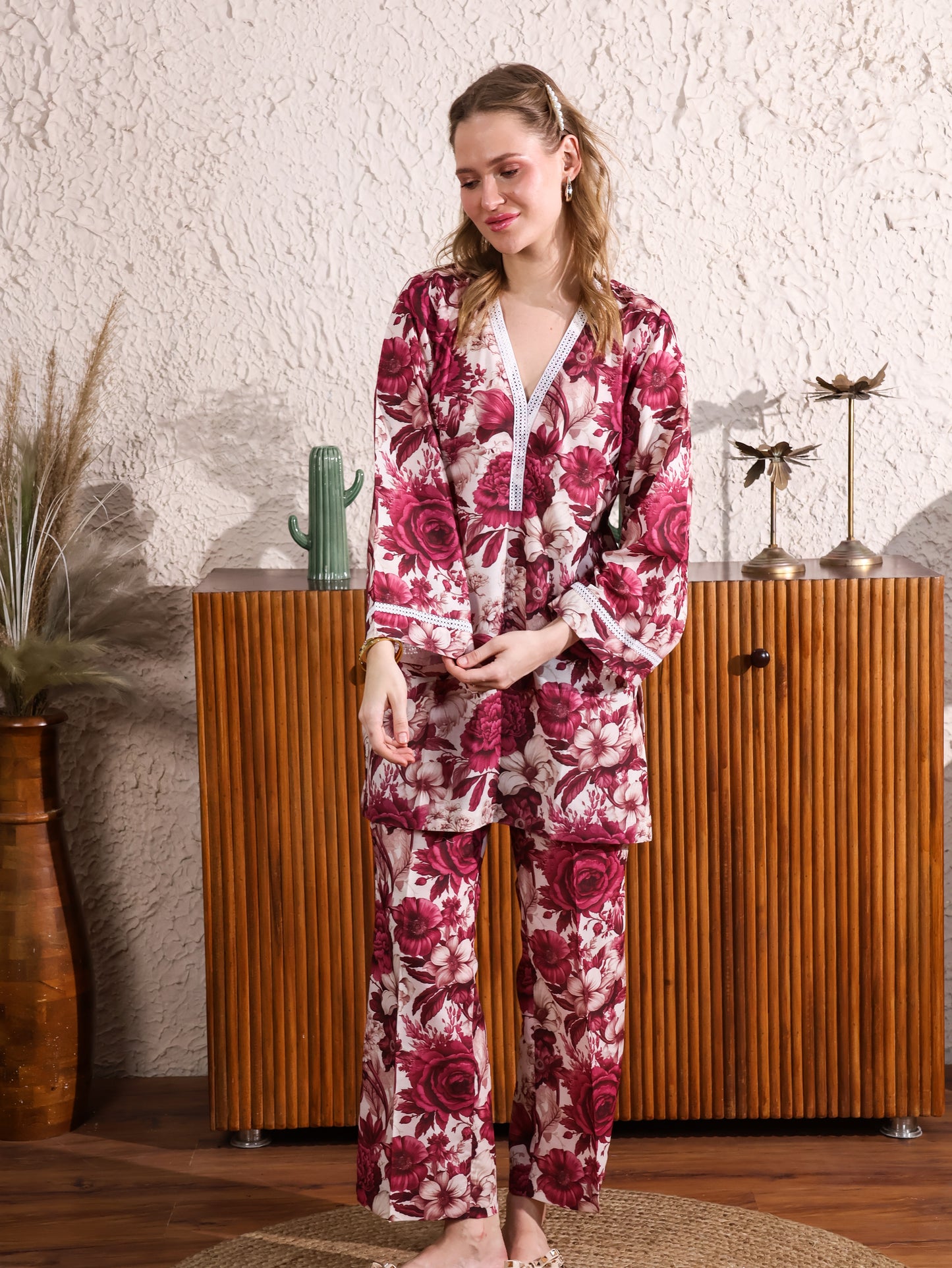 Japanese Cotton Floral Printed Coordset