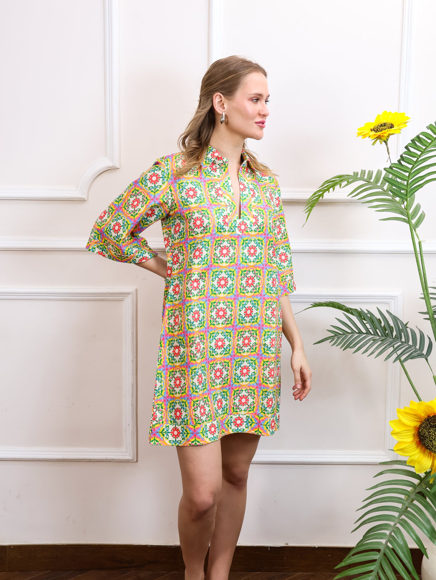 Multi Colour Short Dress