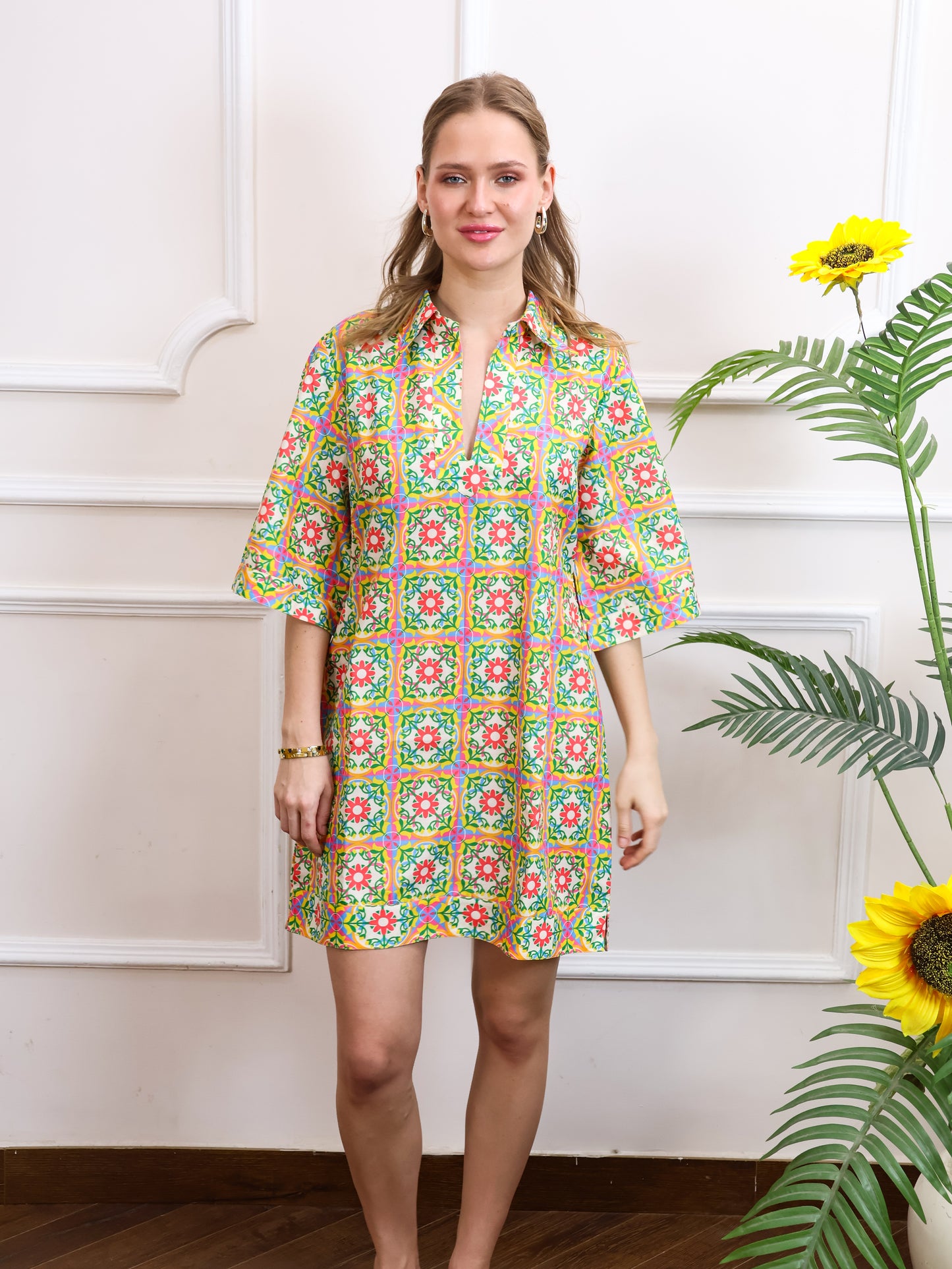 Multi Colour Short Dress