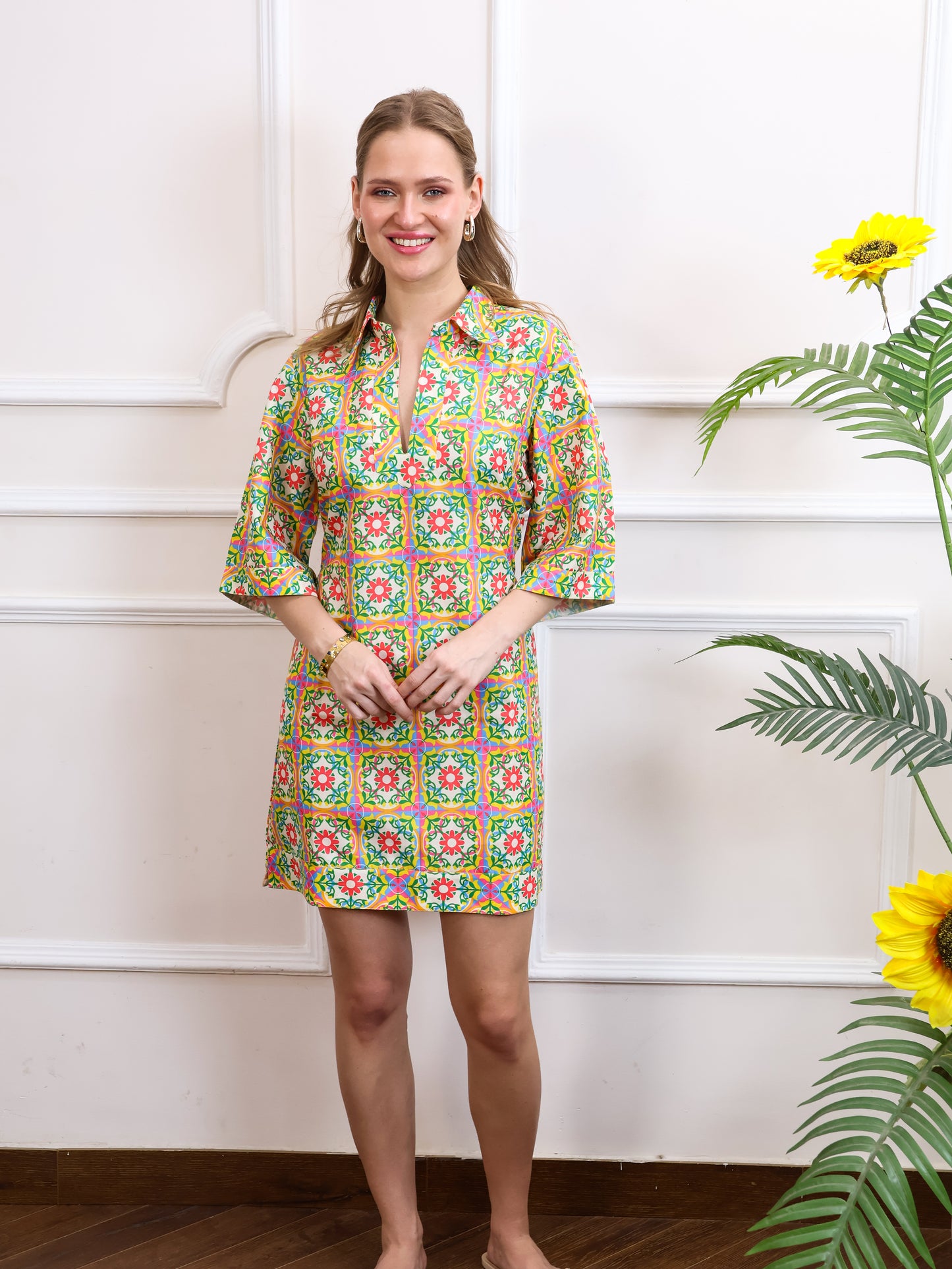 Multi Colour Short Dress
