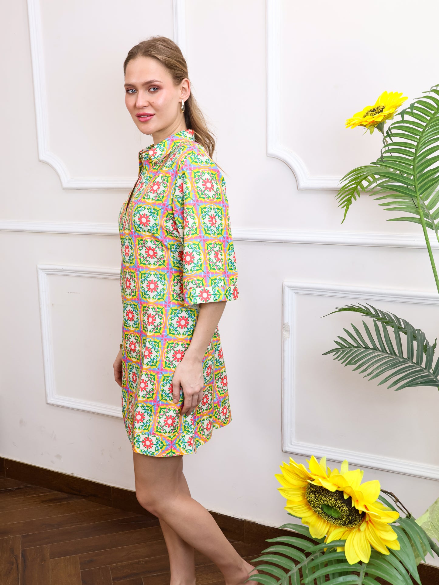 Multi Colour Short Dress