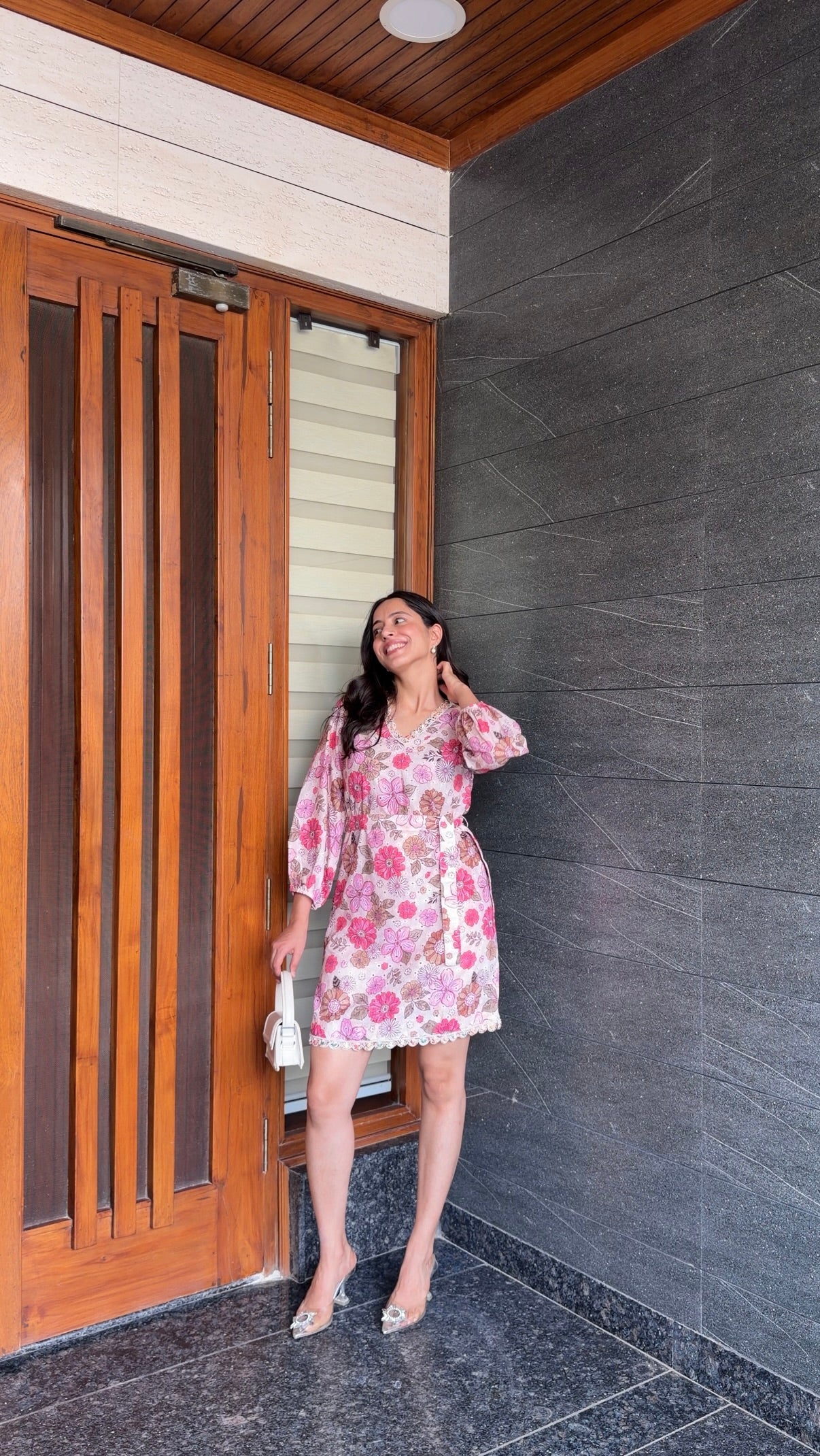 Berry floral dress🌷 - Pink / S - Allure Armoire