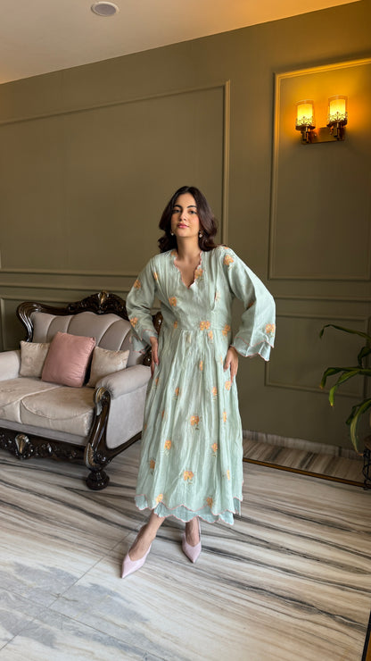 Soft Pastel Green Dress ☘️ - Allure Armoire