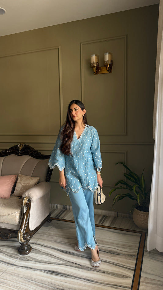 Baby Blue Mul Coord-Set 💙 - Allure Armoire