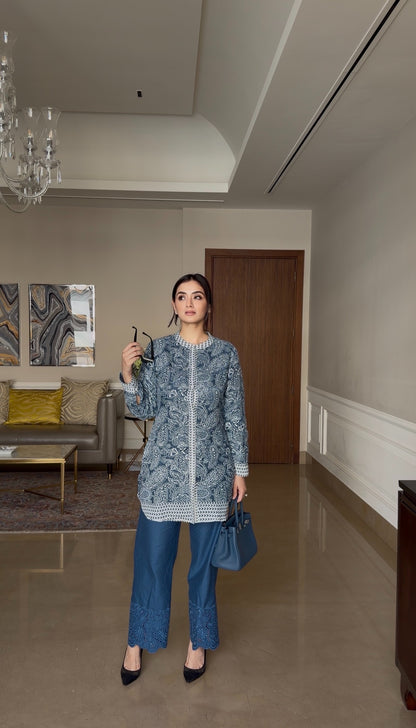 Bluish Pure Linen Set 💙