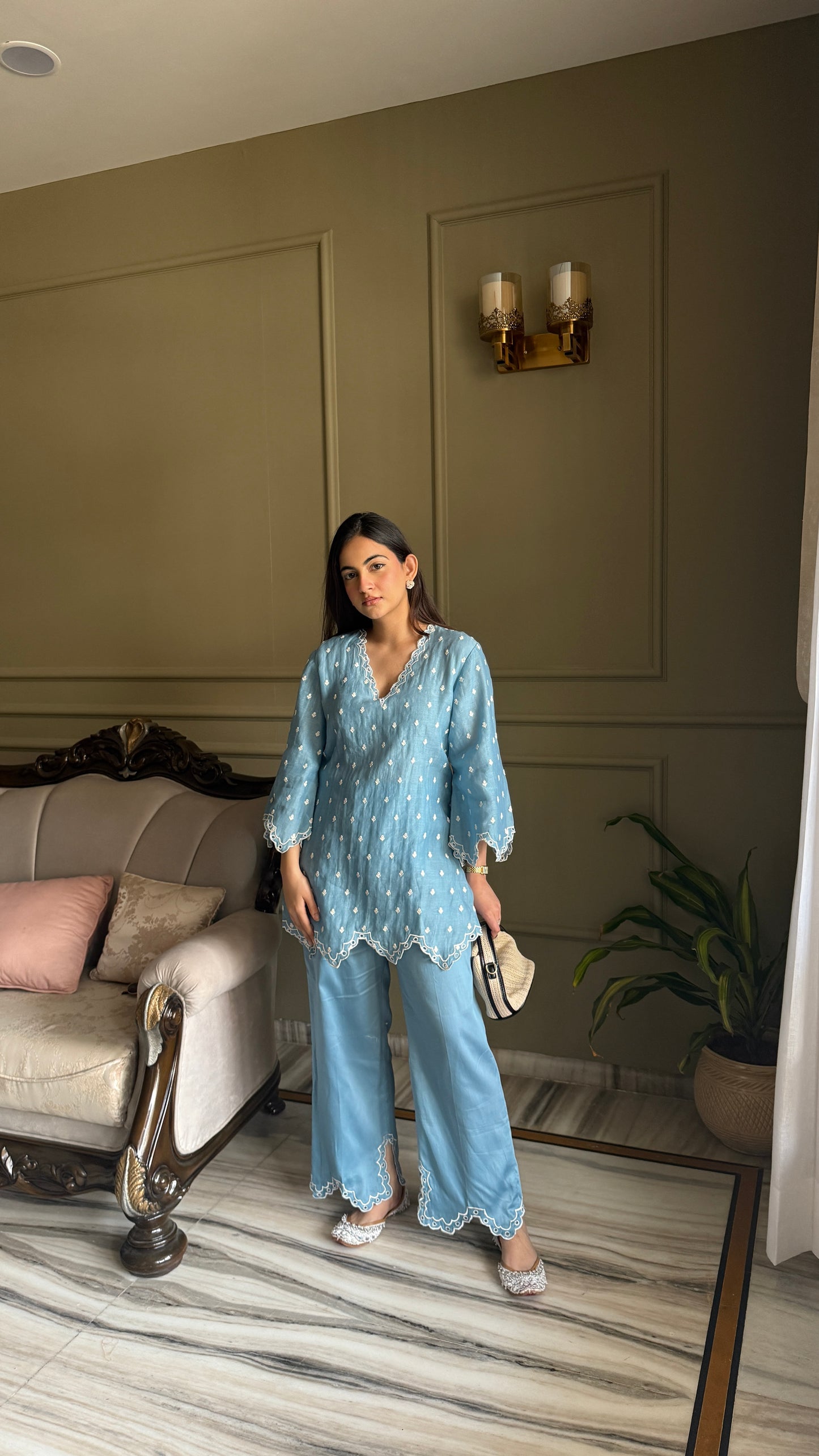 Baby Blue Mul Coord-Set 💙 - Medium - Allure Armoire