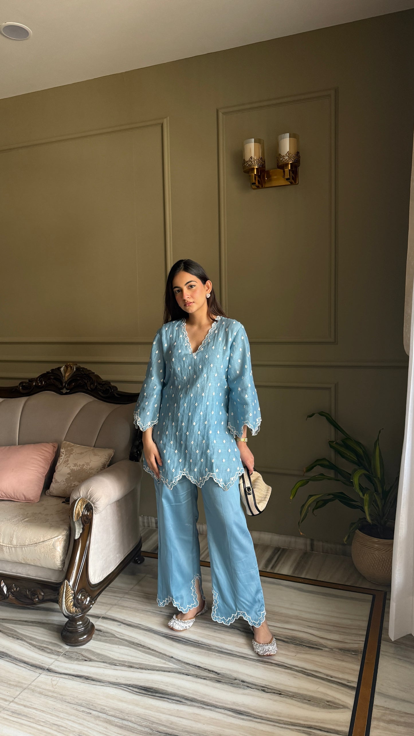 Baby Blue Mul Coord-Set 💙 - Medium - Allure Armoire