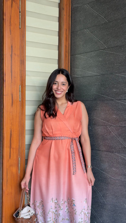 Orange Long dress🧡 - Allure Armoire