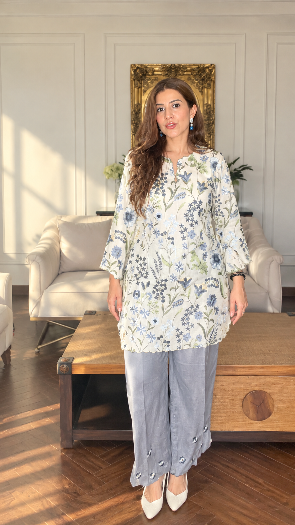 Blue Botanica Set - Blue / Mul cotton / Small - Allure Armoire