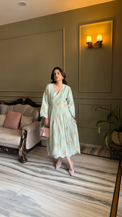 Soft Pastel Green Dress ☘️ - Allure Armoire