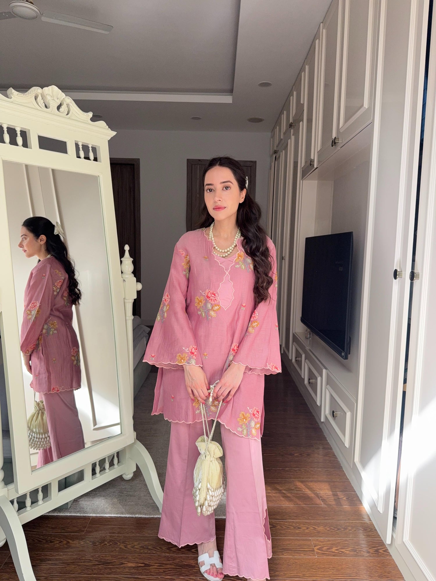 Pink Crochet Mul Set - Allure Armoire
