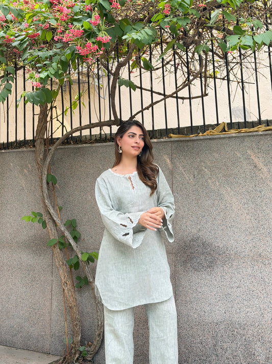 Pure Linen Greenish Set 💐 - Allure Armoire