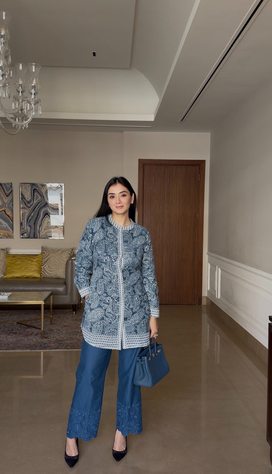 Bluish Pure Linen Set 💙 - Allure Armoire