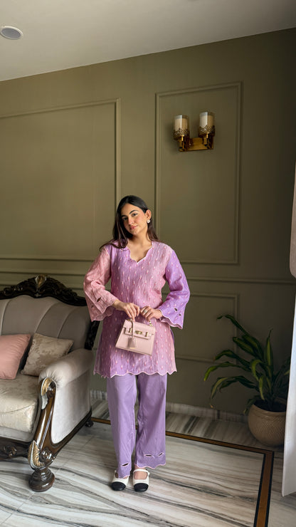 Shaded Mauve Mul Coord-Set 💜 - Allure Armoire
