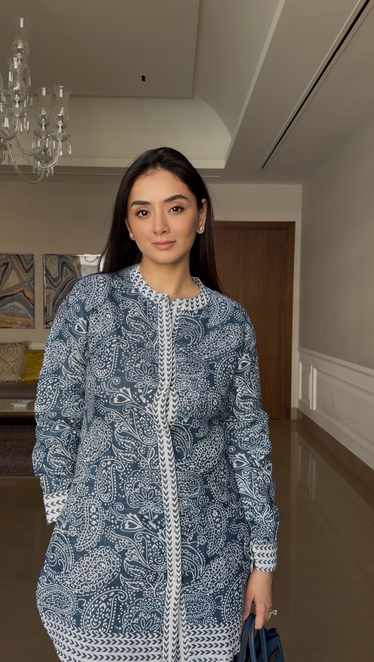 Bluish Pure Linen Set 💙 - Prussian Blue / Medium - Allure Armoire