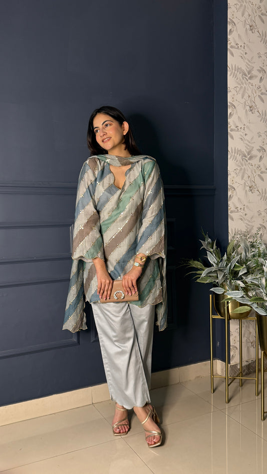 Twilight Set with Dupatta - Allure Armoire