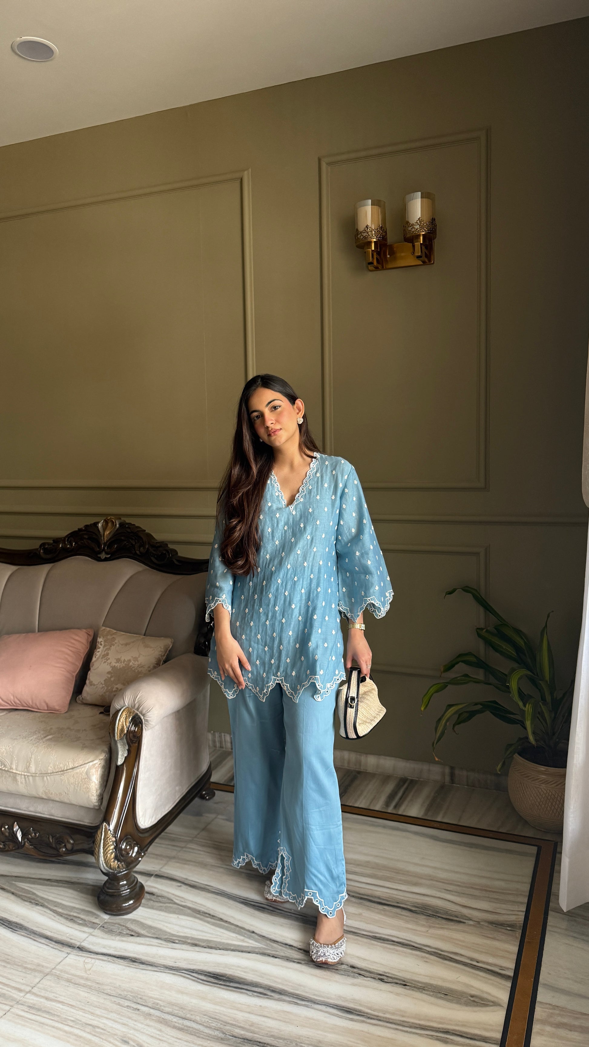 Baby Blue Mul Coord-Set 💙 - Allure Armoire