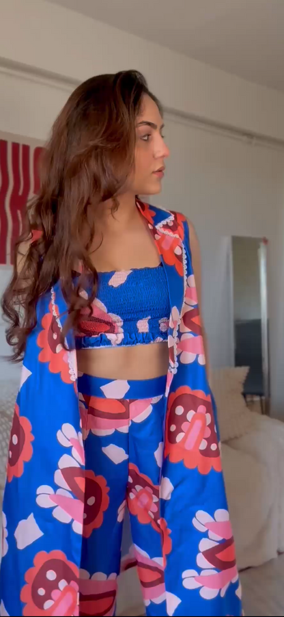 Royal Blue stylish 3 piece set