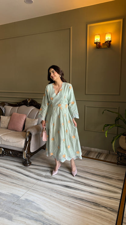 Soft Pastel Green Dress ☘️ - Allure Armoire