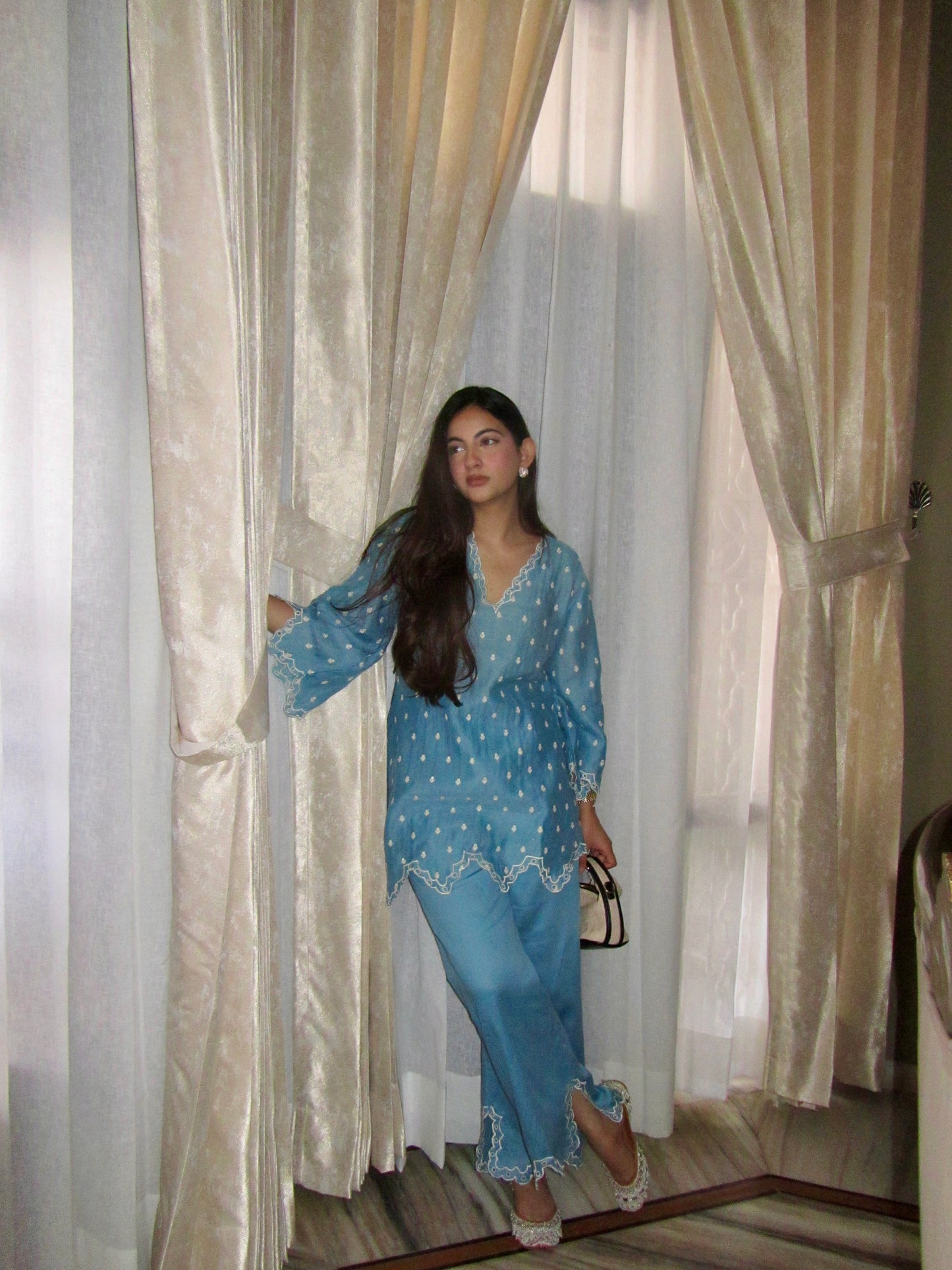Baby Blue Mul Coord-Set 💙 - Medium - Allure Armoire