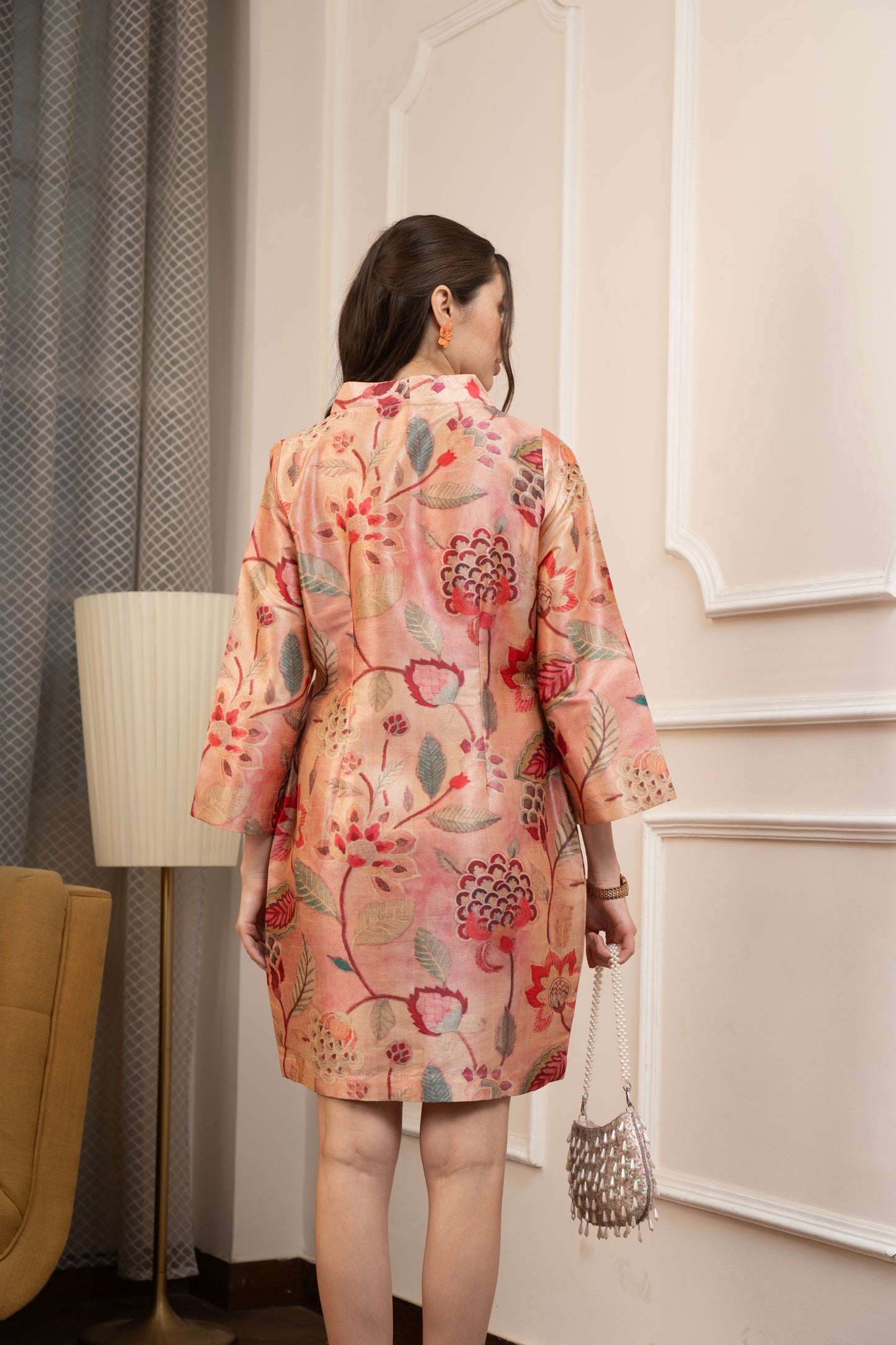 Floral Peach Dress