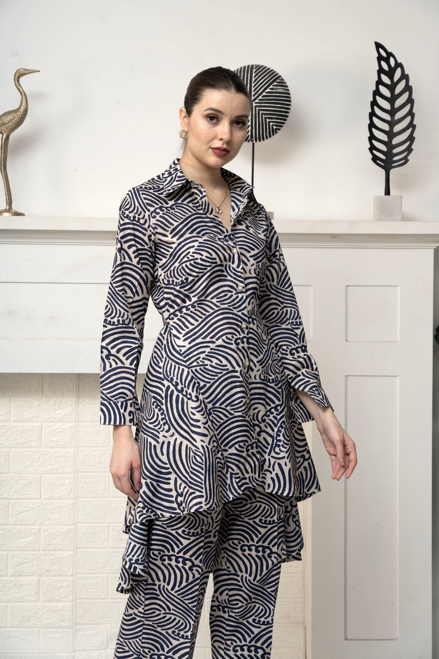 Cotton cobalt blue co-ord set