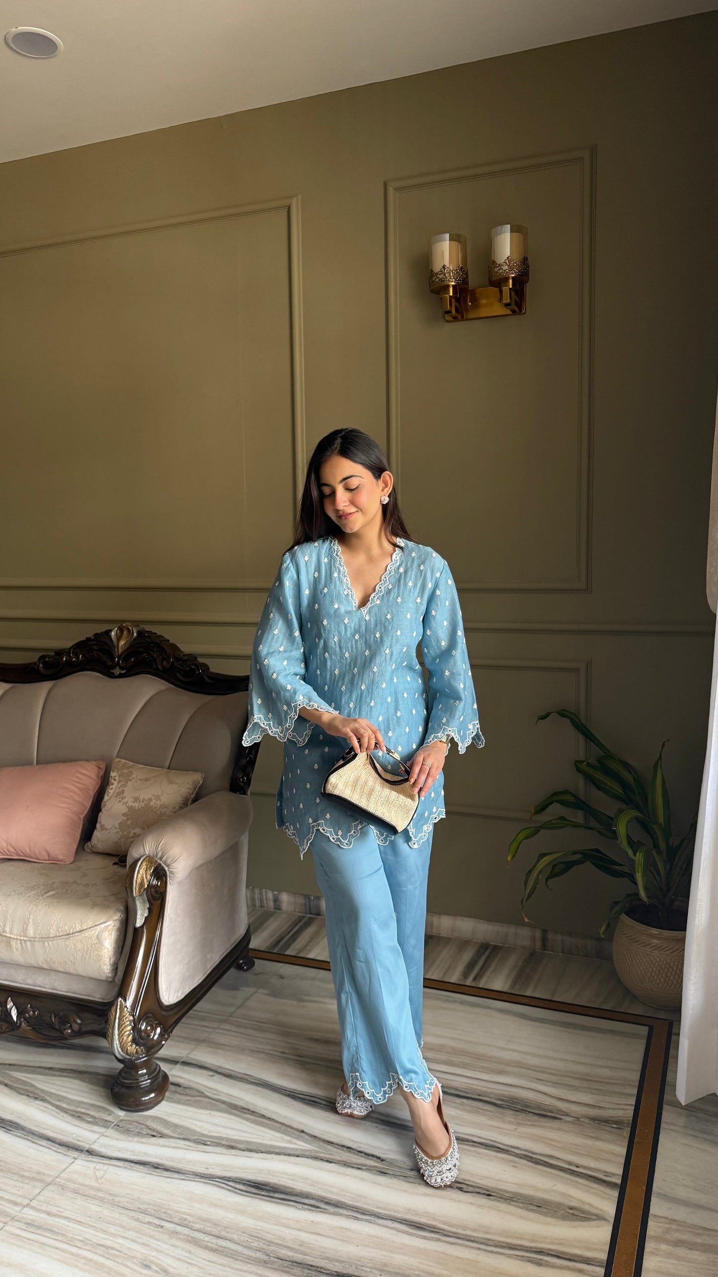 Baby Blue Mul Coord-Set 💙 - Medium - Allure Armoire