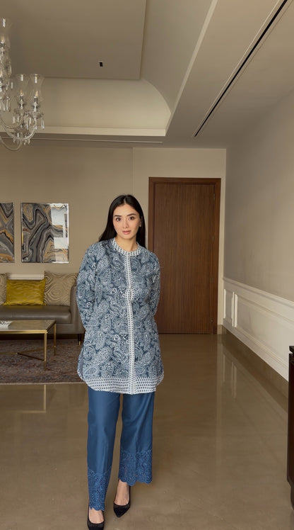 Bluish Pure Linen Set 💙