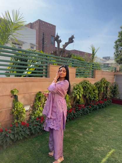 LAVENDER TISSUE SUIT SET