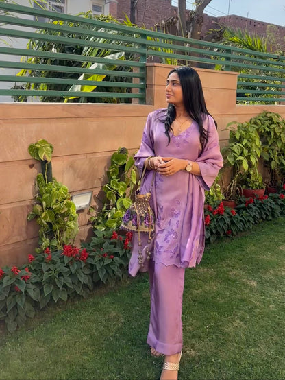 LAVENDER TISSUE SUIT SET