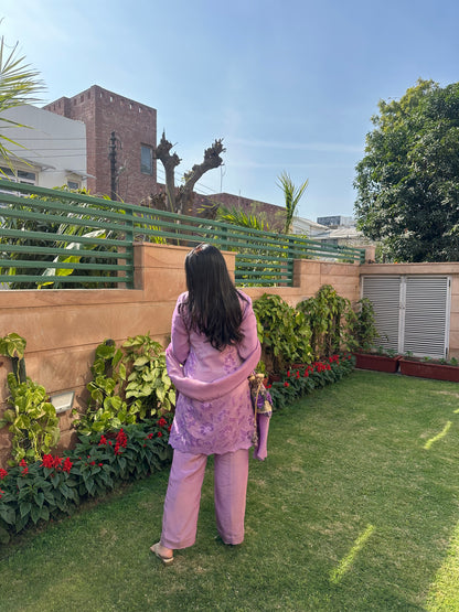 LAVENDER TISSUE SUIT SET