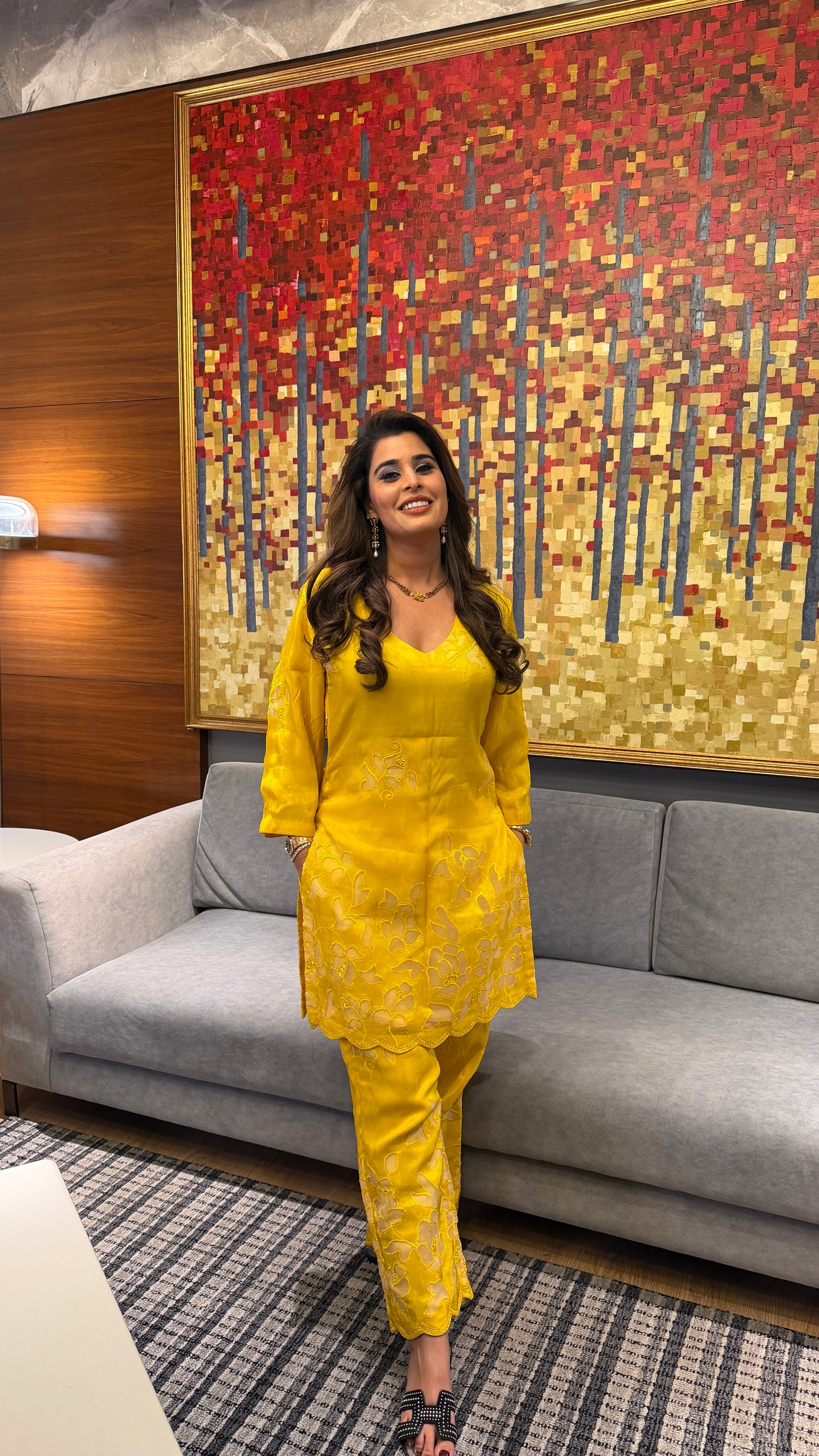 The Yellow Tissue Suit Set 🌼 - S - Allure Armoire