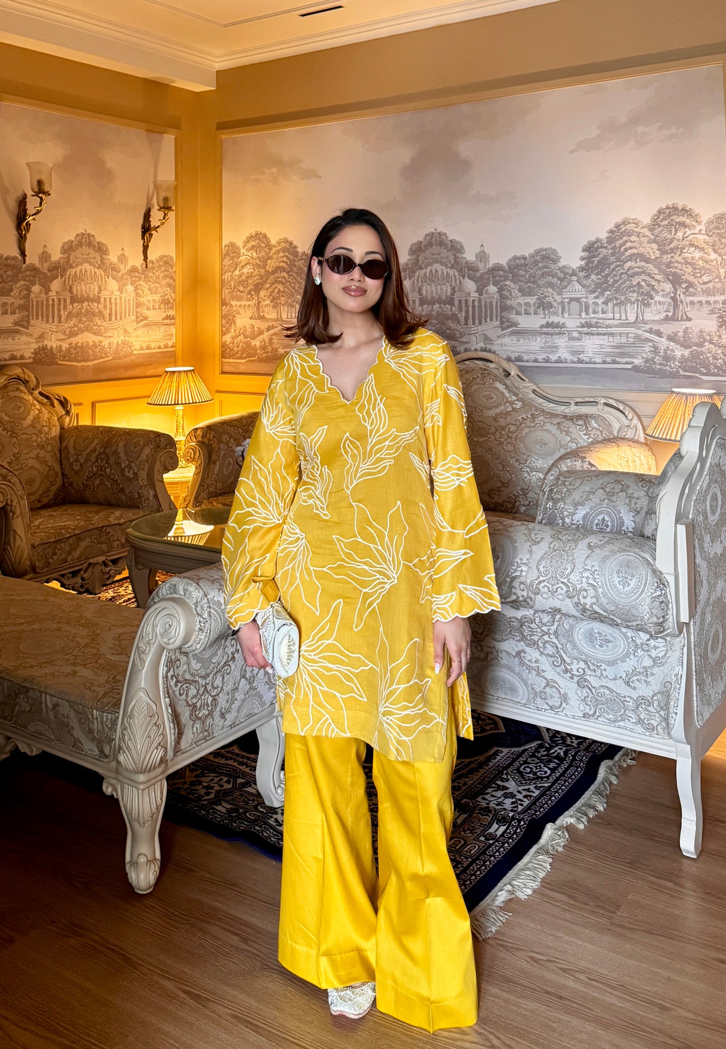 Mustard cotton coordset 💛