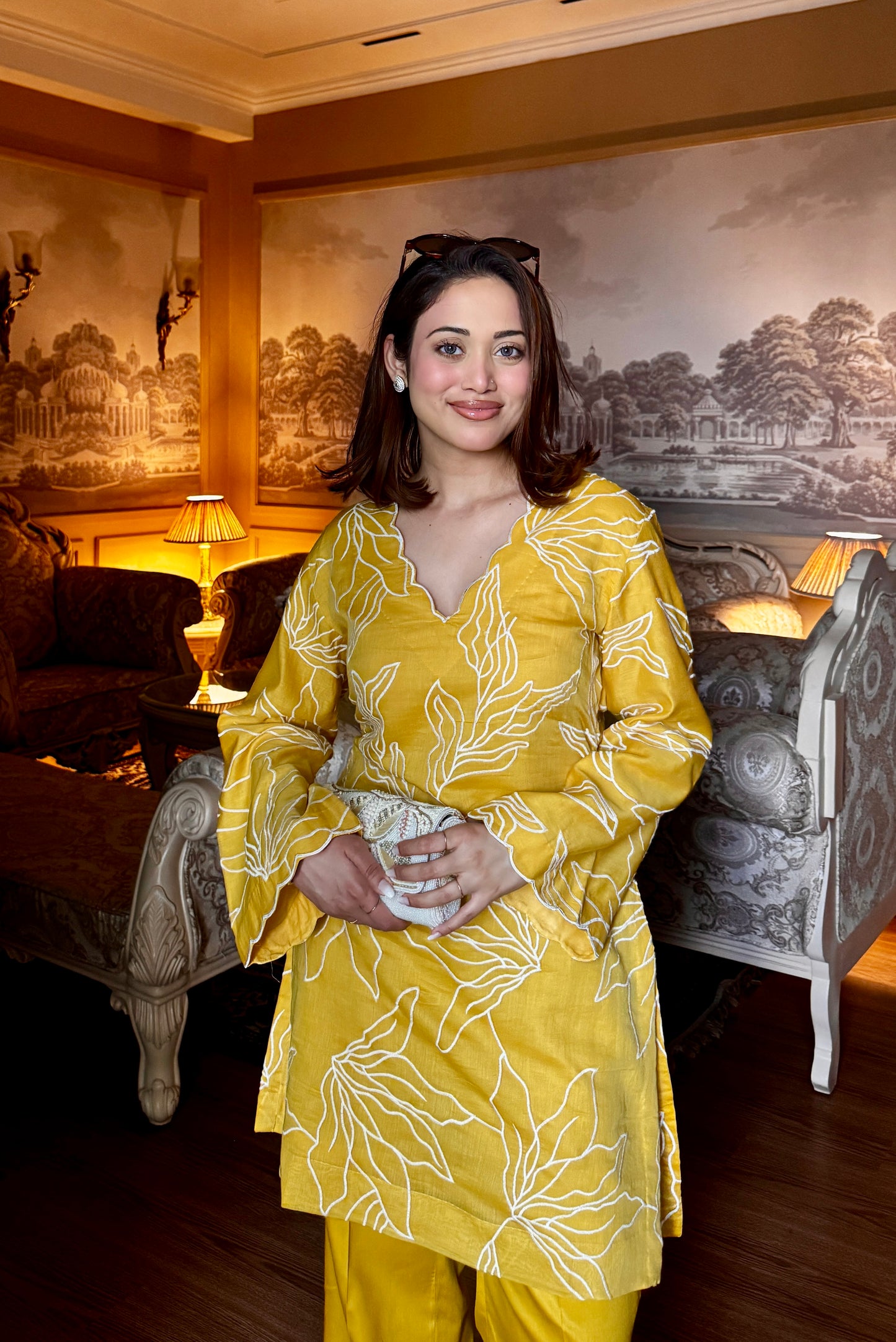 Mustard cotton coordset 💛