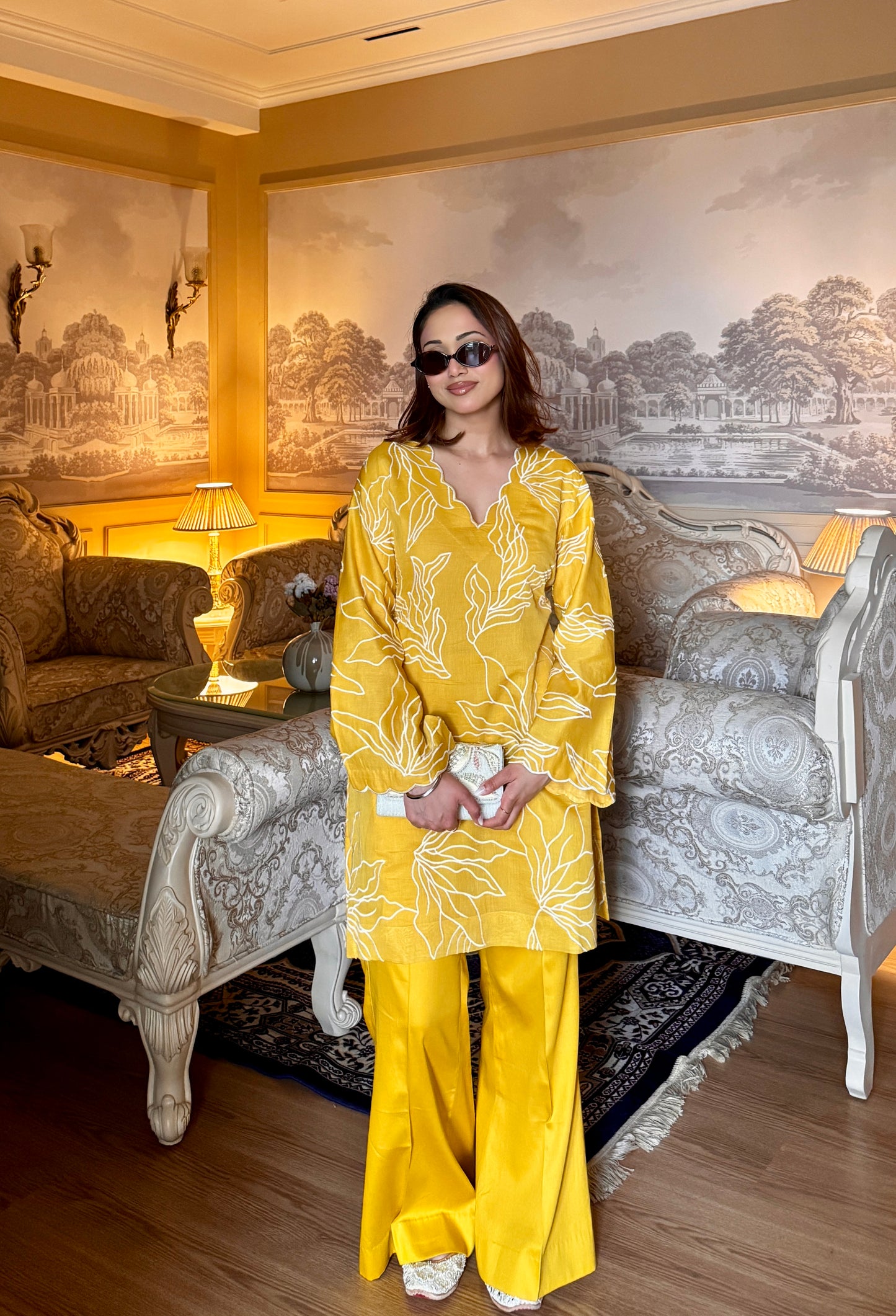 Mustard cotton coordset 💛