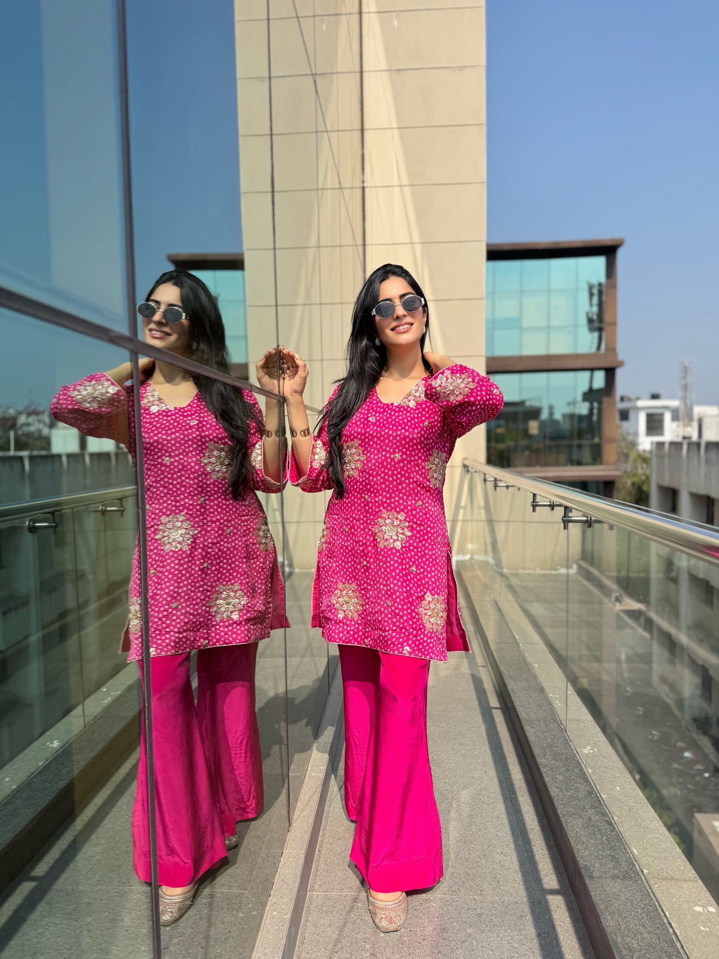 Fluorescent Pink Co-Ord set