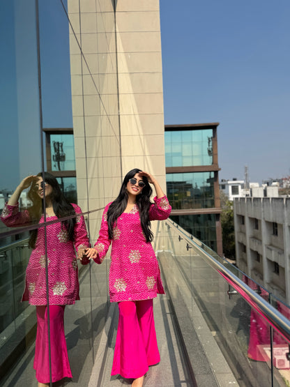 Fluorescent Pink Co-Ord set