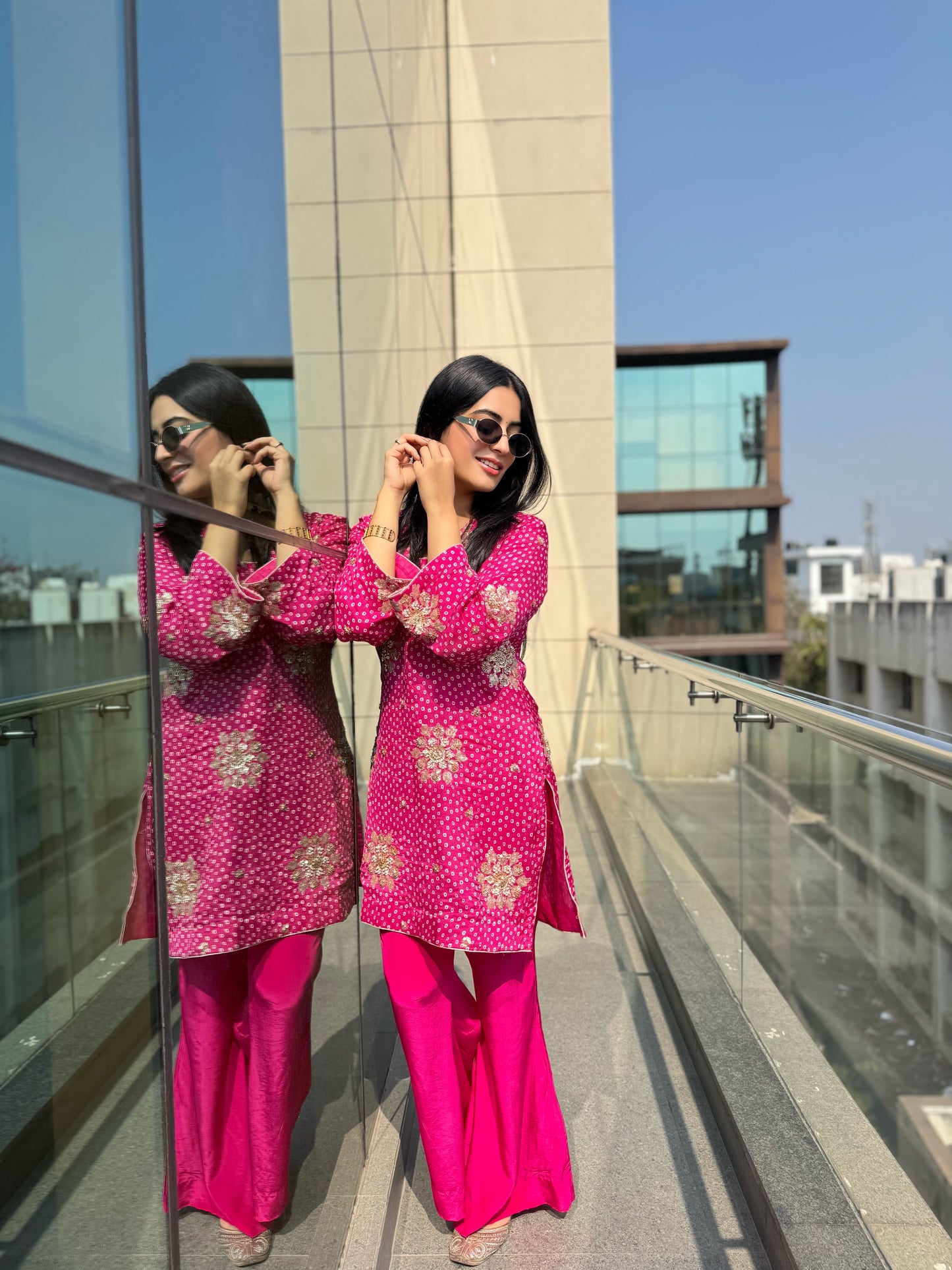 Fluorescent Pink Co-Ord set