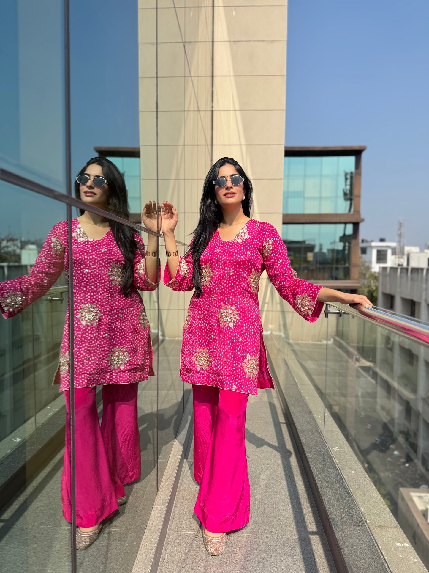 Fluorescent Pink Co-Ord set