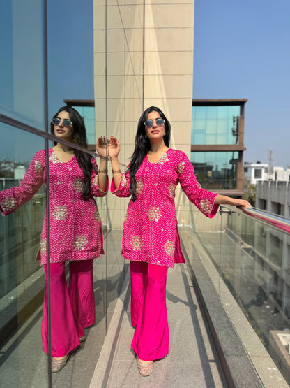 Fluorescent Pink Co-Ord set